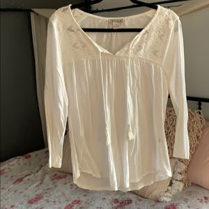 Medium lucky brand white shirt